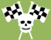 Small TFL Skull with Flags