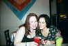 Maggie and Janine's pre-gig preparation - 9/7/02
